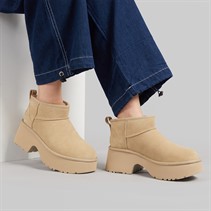 UGG® Womens Classic Ultra Mini New Heights Boots Mustard Seed