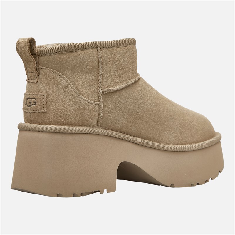 UGG® Womens Classic Ultra Mini New Heights Boots Mustard Seed