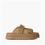 UGG® Kids Goldenglow Slides Dark Sand