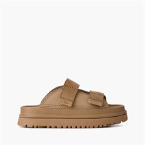 UGG® Kids Goldenglow Slides Dark Sand