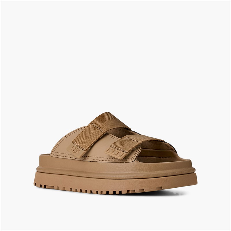 UGG® Kids Goldenglow Slides Dark Sand