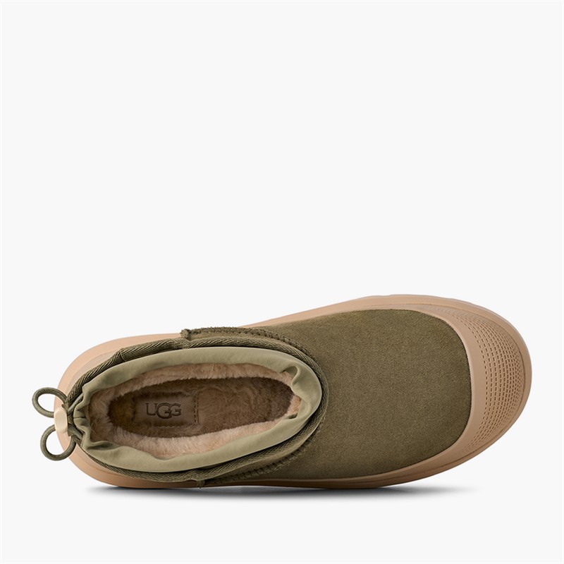 UGG® Mens Classic Ultra Mini Weather Hybrid Boots Burnt Olive/Mustard Seed