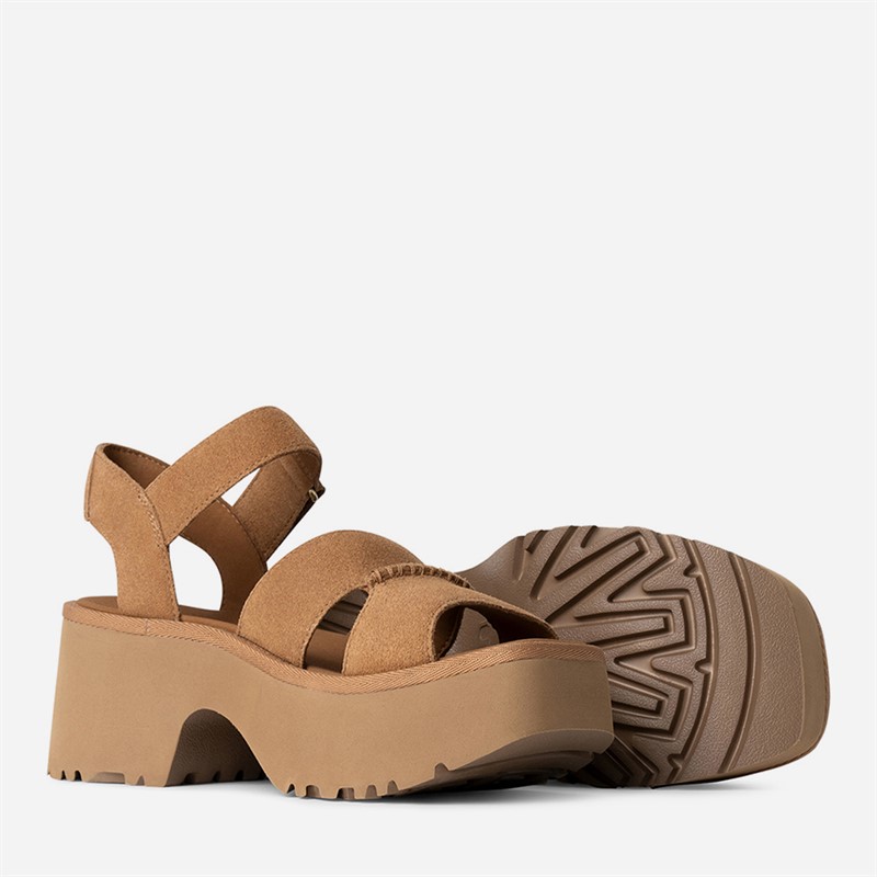 UGG® Womens New Heights Ankle Strap Sandals Chestnut