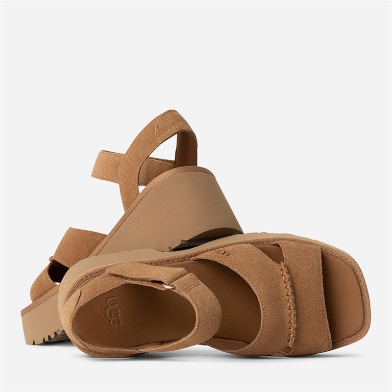 UGG® Womens New Heights Ankle Strap Sandals Chestnut