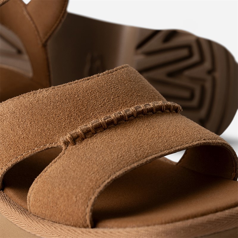 UGG® Womens New Heights Ankle Strap Sandals Chestnut