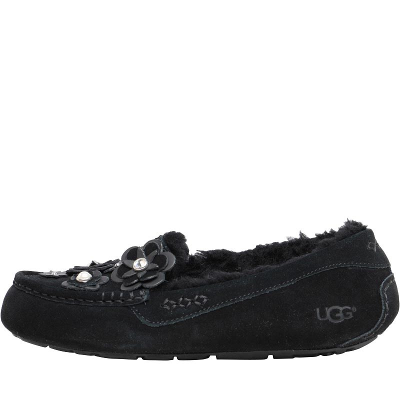 Image of UGG Womens Ansley Petal Slippers Black