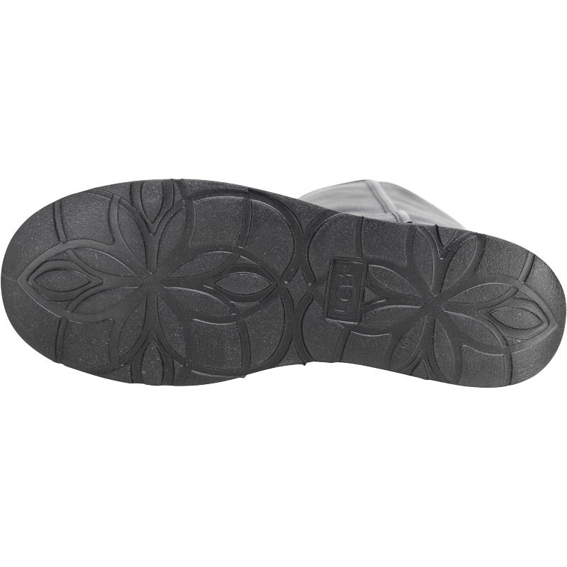 black leather abree ugg boots
