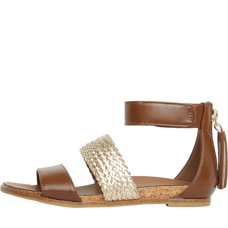 Buy UGG Girls Marabel Metallic Sandals Chestnut