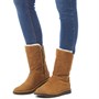 UGG Classic Bottes Abree Short II Femme Brun Clair