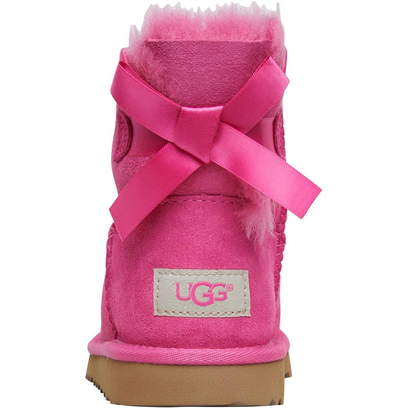 Buy UGG Girls Mini Bailey Bow II Boots Pink Azalea