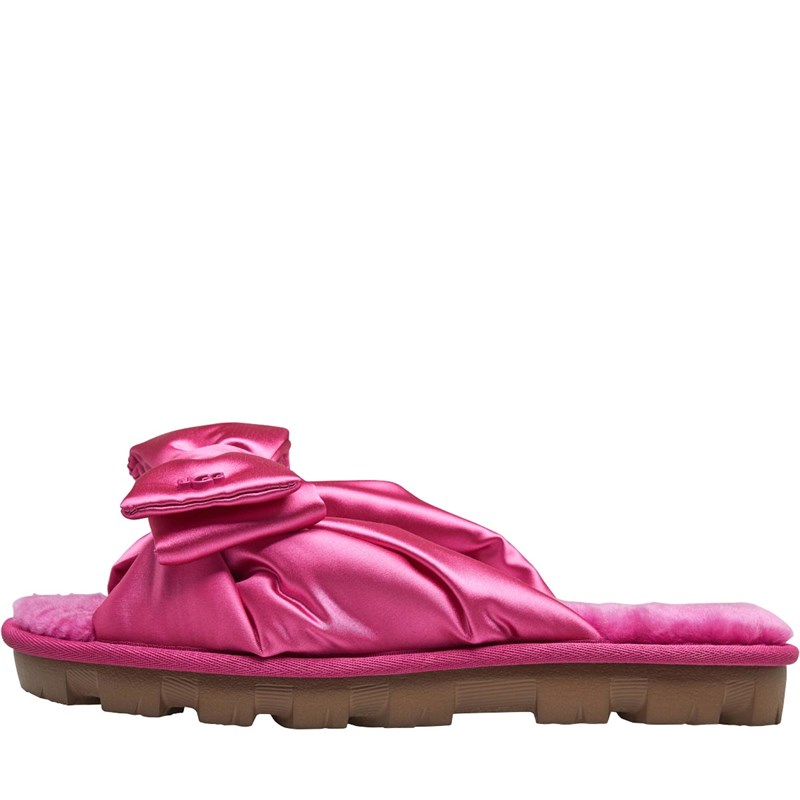 Buy UGG Womens Lushette Puffer Slippers Fuchsia