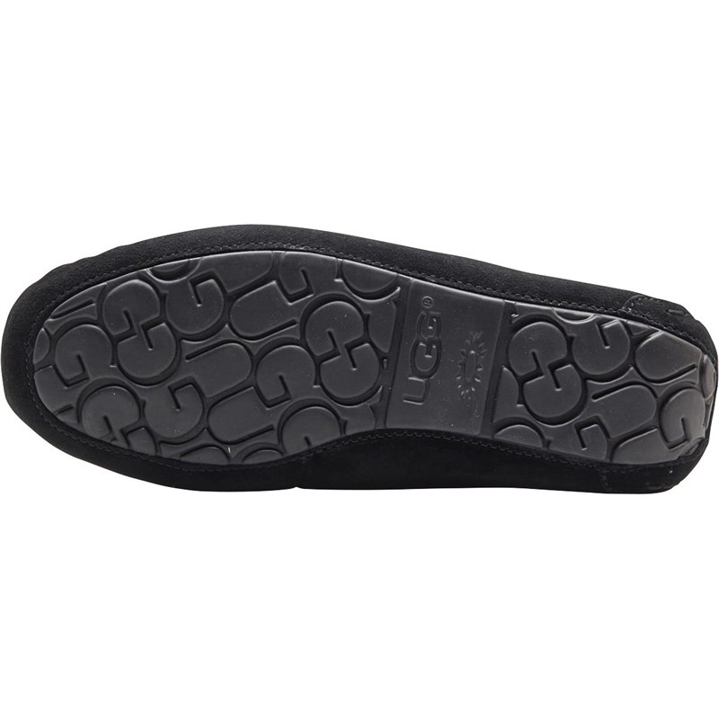 ugg pom pom slippers black