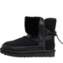 UGG Damskie Classic Leopard Lined Bow Buty Czarny