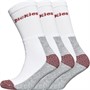 Dickies Mens Three Pack Work Crew Socks White