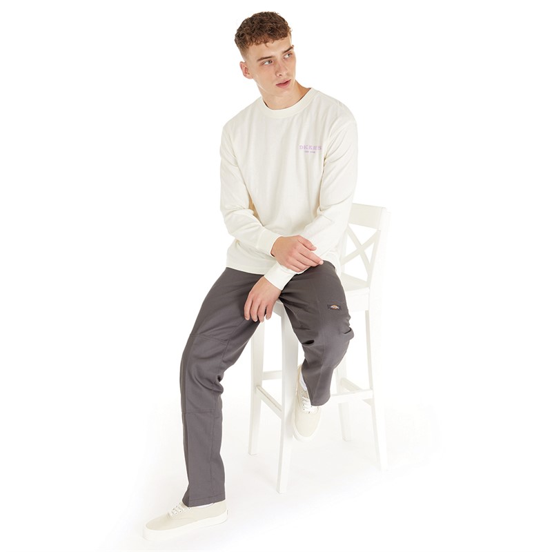Dickies Mens Oatfield Long Sleeve T-Shirt Cloud