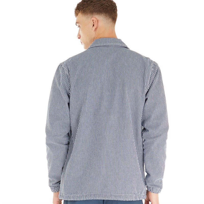 Dickies Mens Hickory Coach Jacket Airforce Blue Hickory