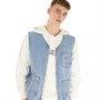 Dickies Mens Denim Vest Light Wash