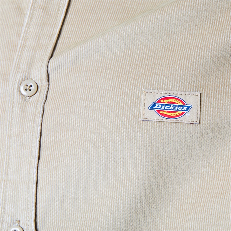 Dickies Mens Wilsonville Long Sleeve Shirt Desert Sand