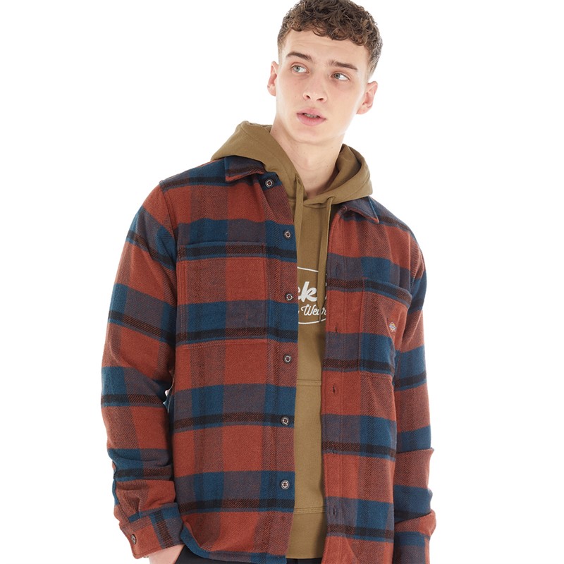 Dickies Mens Plaid Coaling Shirt Coaling Check Dark