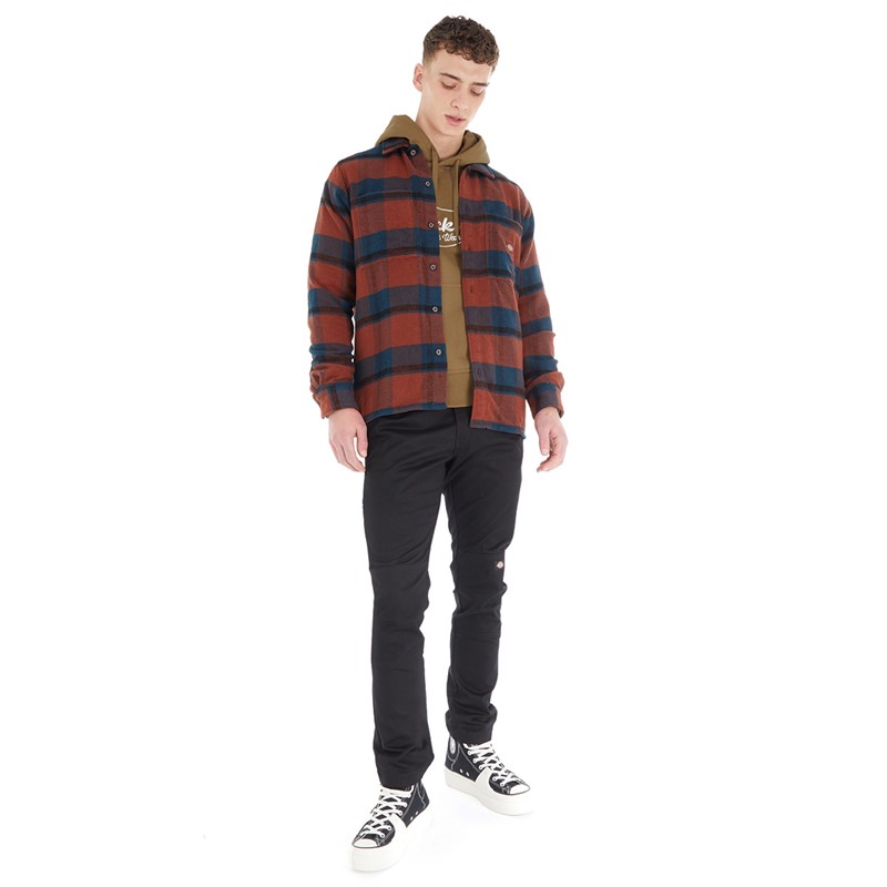 Dickies Mens Plaid Coaling Shirt Coaling Check Dark