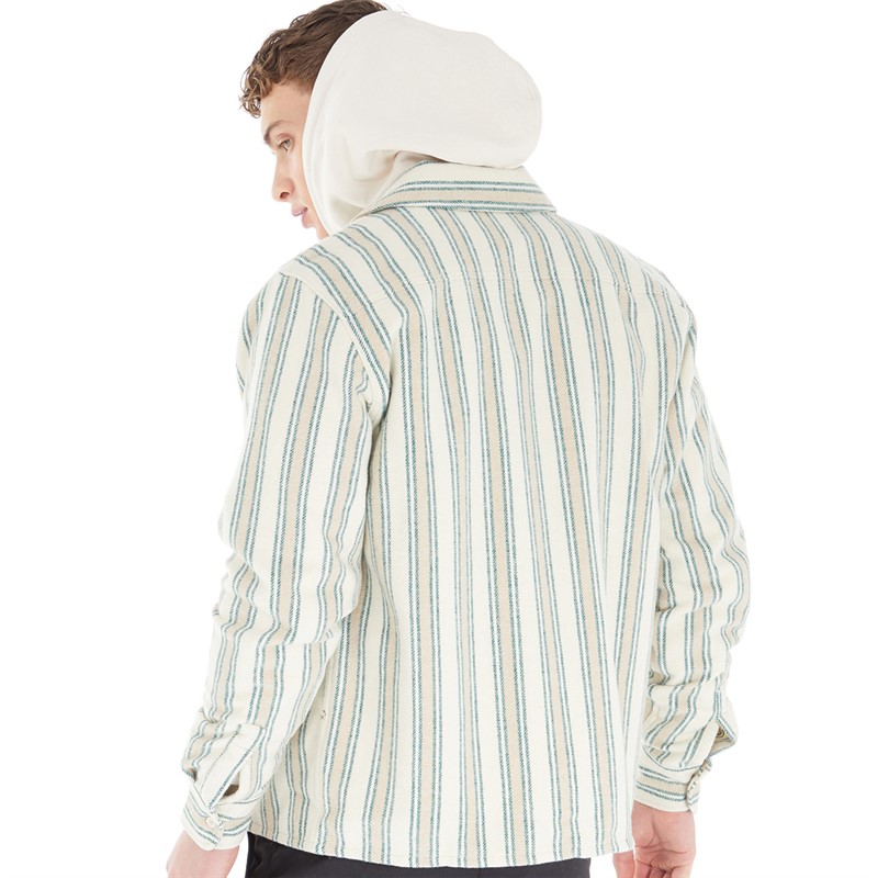 Dickies Mens Hope Stripe Shirt Western Stripe Light