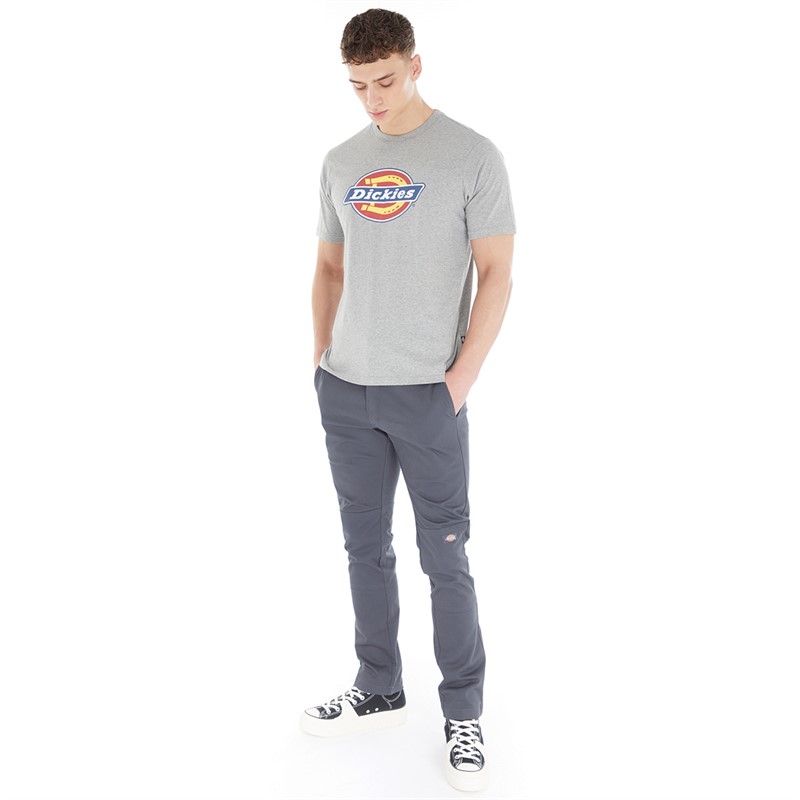 Dickies Mens Double Knee Trousers Charcoal Grey