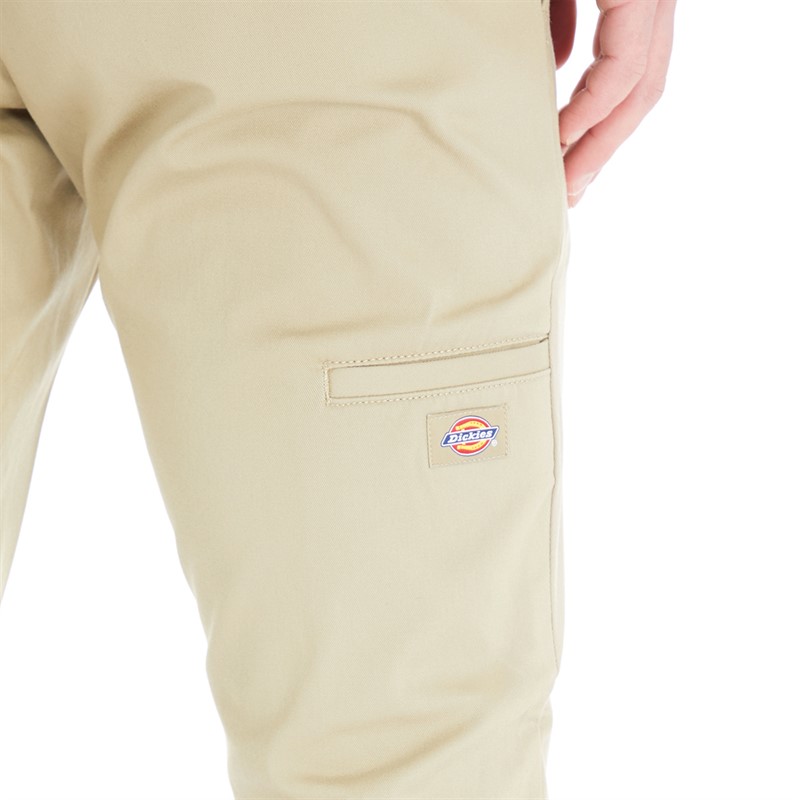 Dickies Mens Double Knee Trousers Khaki