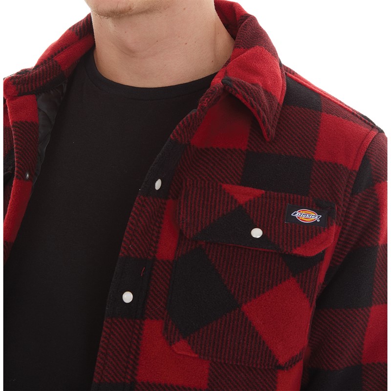 Dickies Mens Portland Shirt Red