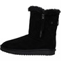 Xti Womens Side Zip Mid-Calf Boots Black