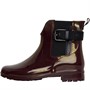 Xti Womens Chelsea Buckle Detail Wellies Burgundy
