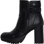 Xti Womens Heeled Side Buckle Ankle Boots Black