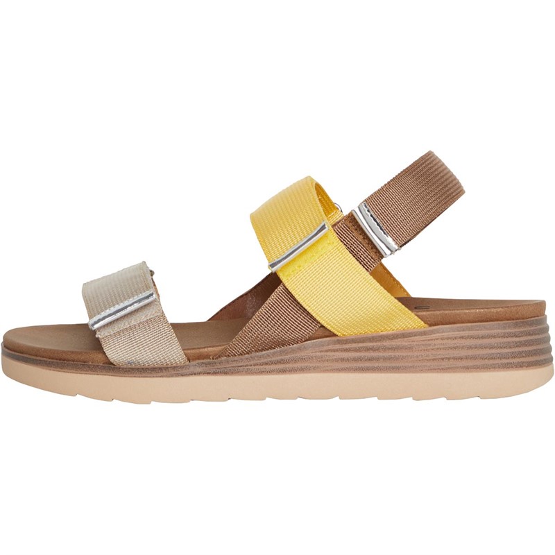 Xti Womens Casual Sandals Yellow