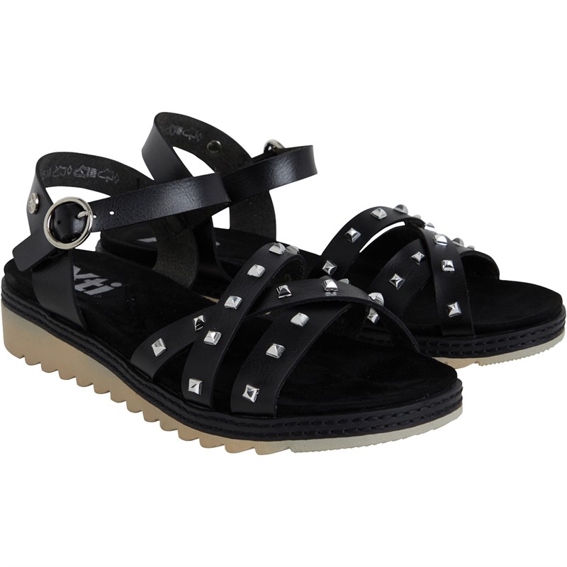 Xti Womens 141298 PU Sandals Black