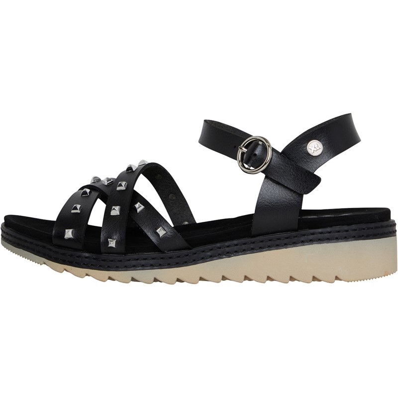 Xti Womens 141298 PU Sandals Black