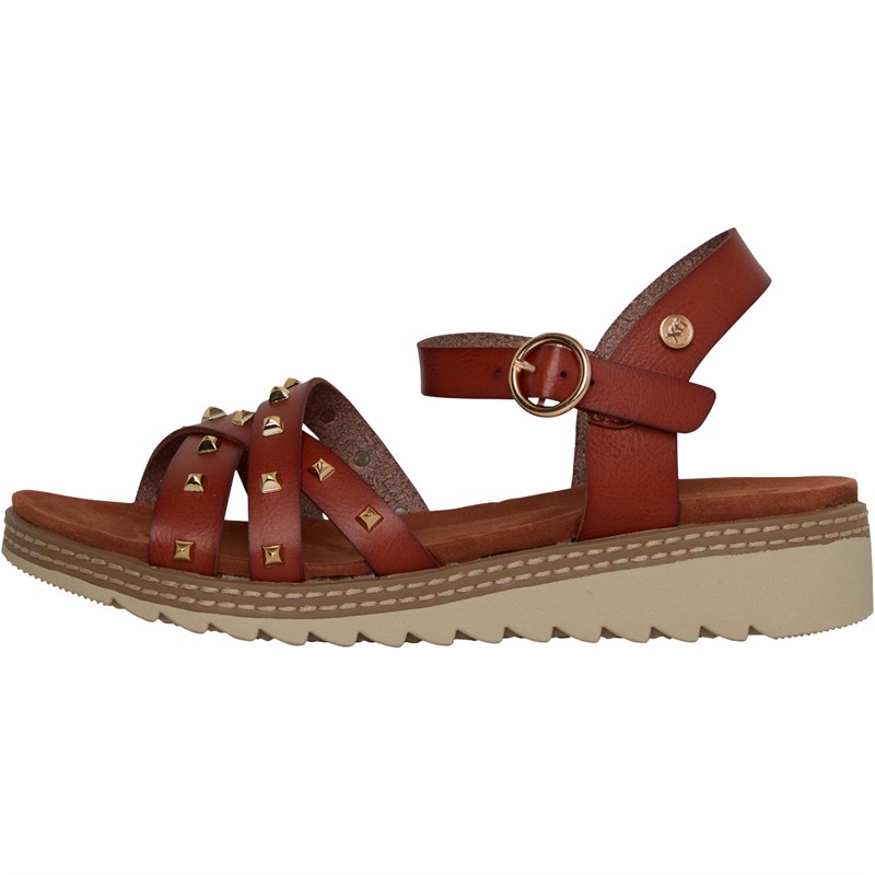 Xti Womens 141298 PU Sandals Camel