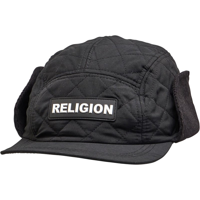 Buy Religion Mens Samo Trapper Cap Black