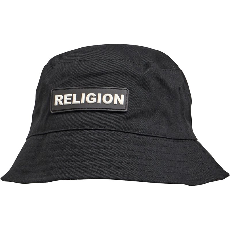 Buy Religion Mens Velma Bucket Hat With Internal Print Black