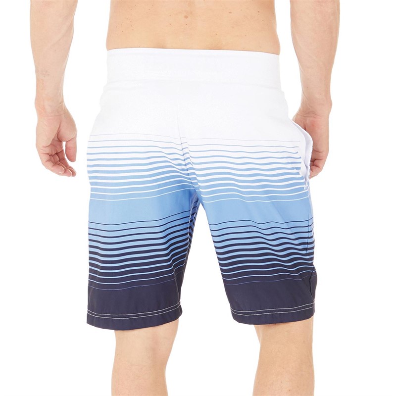 Lagooners Mens Coral Board Shorts White