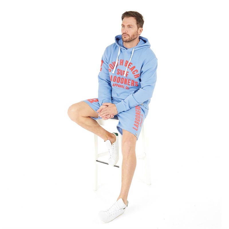 Lagooners Mens Resort Hoodie Sky Blue