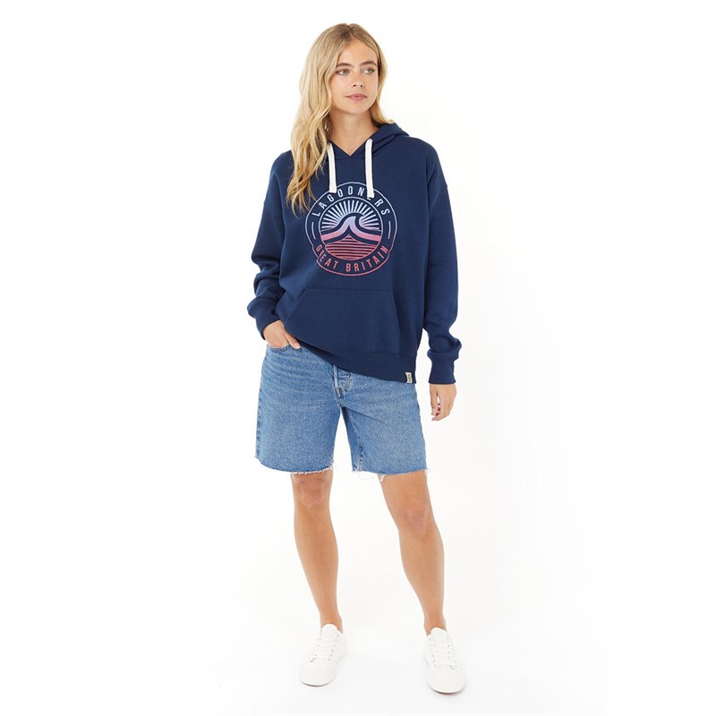 Lagooners Womens Shine Hoodie Navy