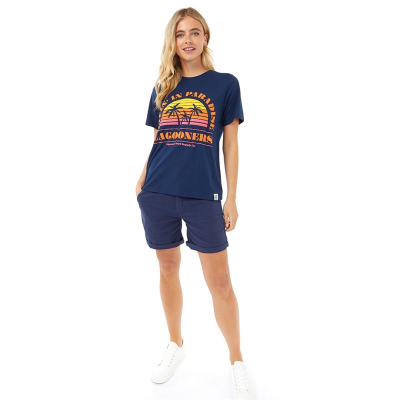 Lagooners Womens Malibu T-Shirt Navy