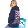 Lagooners Womens Birds Hoodie Navy