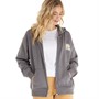 Lagooners Womens Happiness Zip Thru Hoodie Charcoal
