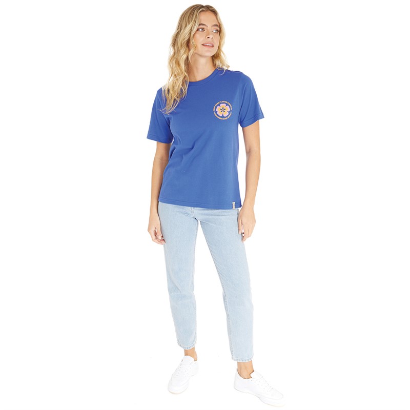 Lagooners Womens Birds T-Shirt Cobalt