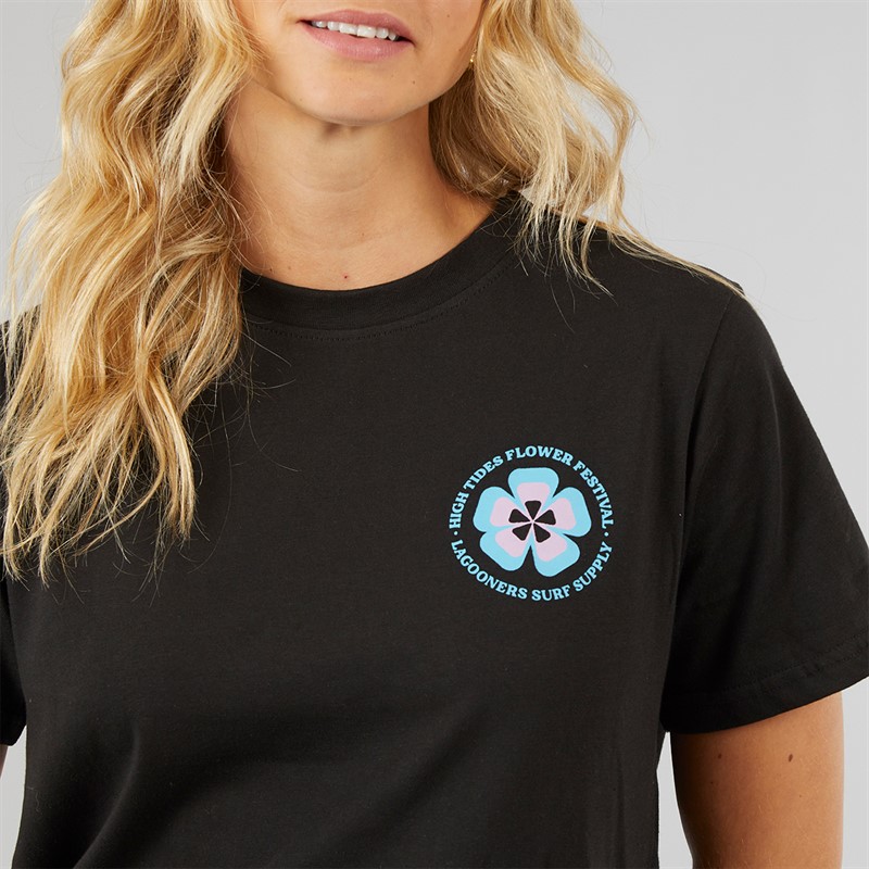 Lagooners Damen Birds Freizeit Tops Schwarz