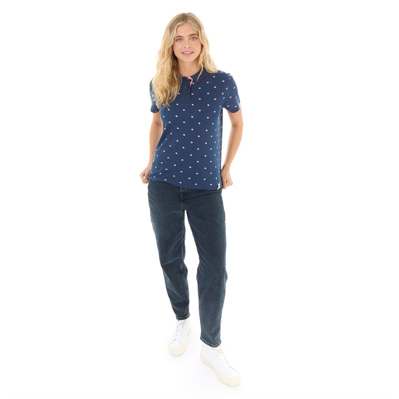 Lagooners Womens Alana Polo T-Shirt Navy