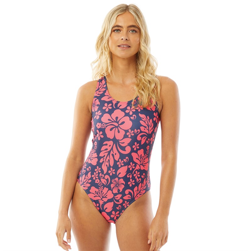 Lagooners Womens Keira Swimsuit Navy/Pink