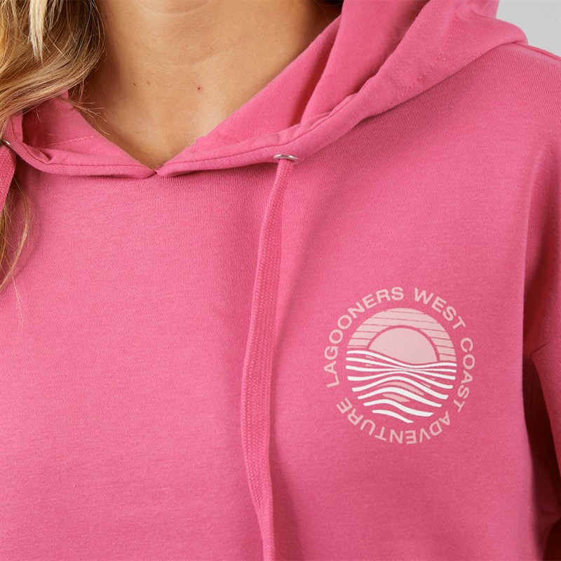 Lagooners Womens South Beach Hoodie Pink