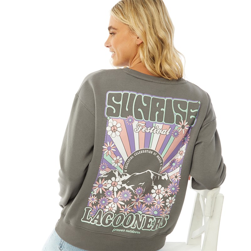 Lagooners Womens Sunrise Sweatshirt Charcoal