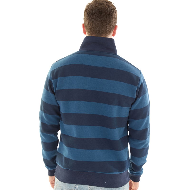 Lagooners Mens Raegan Funnel Neck Sweat Navy